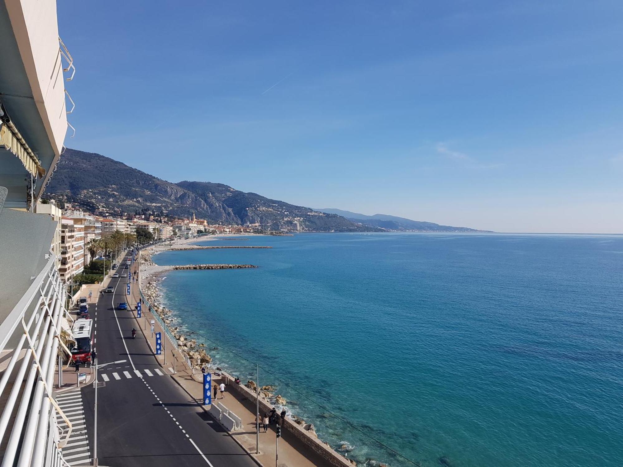 Menton Front Bord De Mer Cote D'Azur Florentina Sea View French Riviera Proche Monaco Montecarlo Superb Studio エクステリア 写真