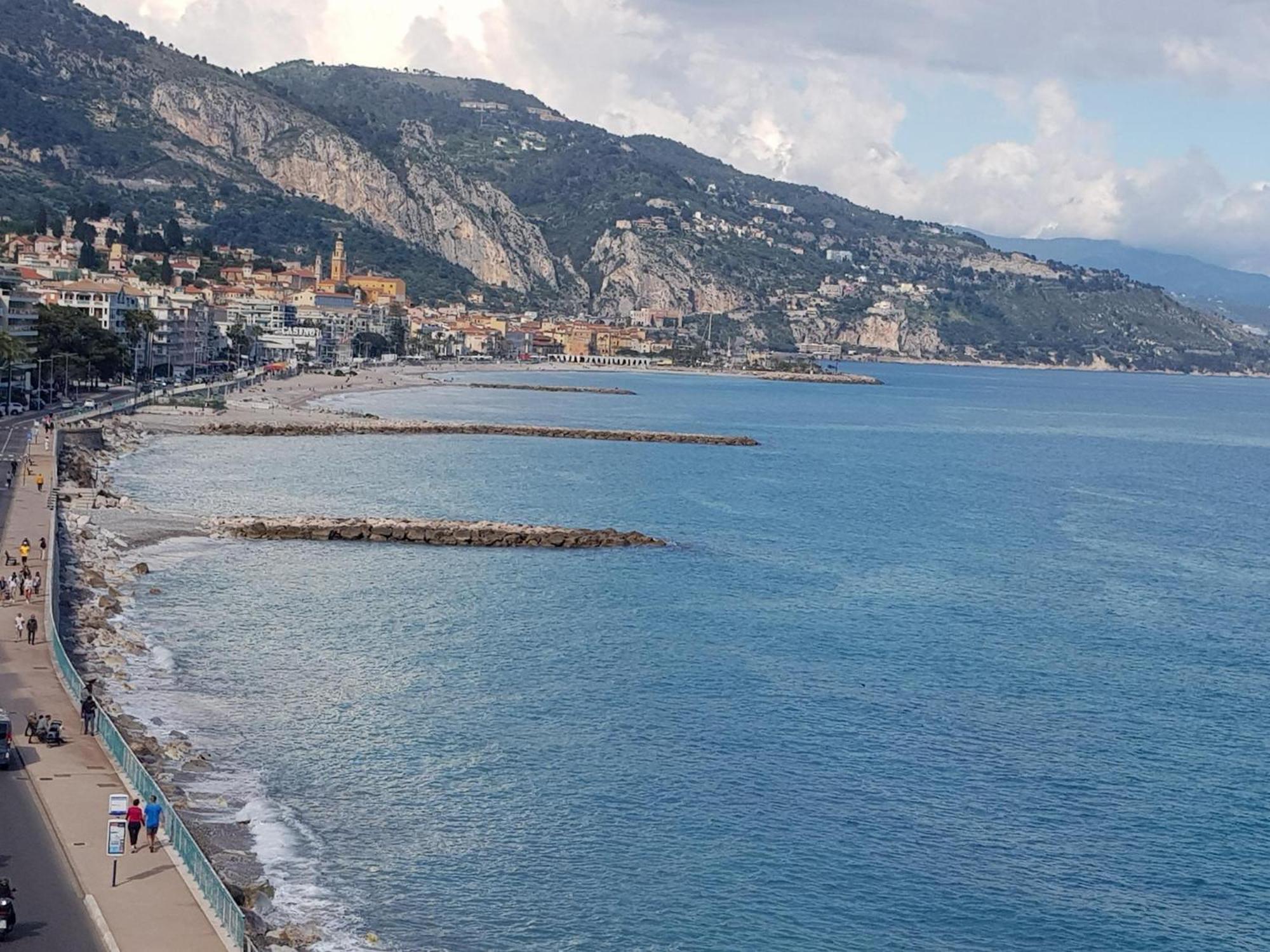 Menton Front Bord De Mer Cote D'Azur Florentina Sea View French Riviera Proche Monaco Montecarlo Superb Studio エクステリア 写真